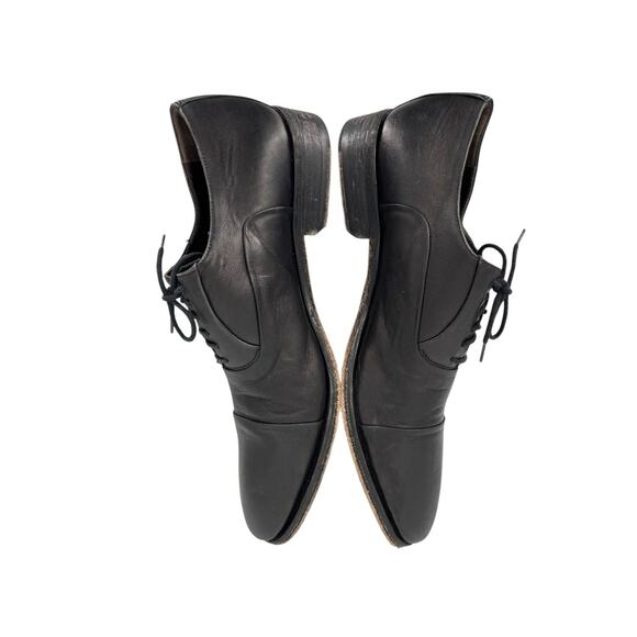 Bruno Magli Cap Toe Oxford Black Leather Mens Shoes Size 8.5 M Dress Italy main image 7